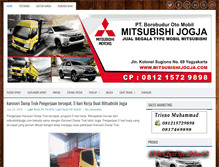 Tablet Screenshot of mitsubishijogja.com